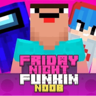 Super Friday Night Funkin Vs Noobs game cover